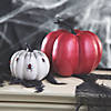 Gothic Pumpkins Halloween Decorations - 2 Pc. Image 1