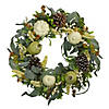Gourds and Foliage Artificial Thanksgiving Wreath - 24-Inch  Unlit Image 1
