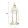 Graceful Distressed Small White Lantern15.75" Image 3