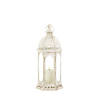 Graceful Distressed Small White Lantern15.75" Image 4