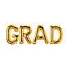 Grad Gold Letter 36" Mylar Balloon Word Kit - 4 Pc. Image 1