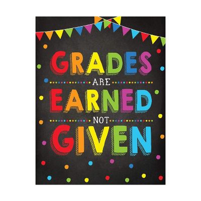 Grades Are Earned Not Given 8.5x11in Image 1