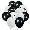 Graduation Black & White Latex Balloon Bouquet - 49 Pc. Image 1