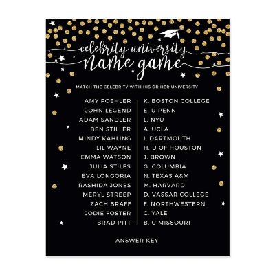 Graduation Celebrity Name Game 20PK Image 1