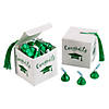 Graduation Favor Boxes with Green Tassel & Green Hershey&#8217;s<sup>&#174;</sup> Kisses<sup>&#174;</sup> Kit for 25 Image 1
