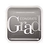 Graduation Party Elevated Square Paper Dinner Plates - 25 Ct. Image 1