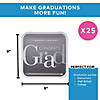 Graduation Party Elevated Square Paper Dinner Plates - 25 Ct. Image 1