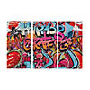 Graffiti Backdrop - 3 Pc. Image 1
