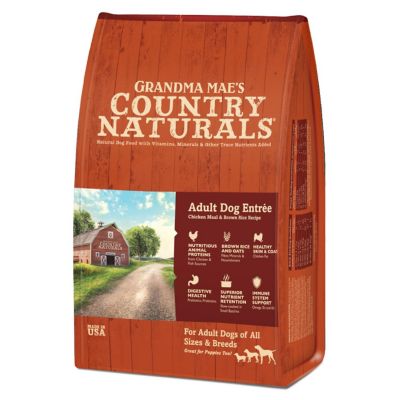 Grandma Maes Country Adult Dog Sensitive Stomach Entree- Meat and Brown Rice 12 lbs Image 1