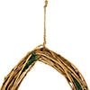 Grapevine  Twig and Moss Egg-Shaped Artificial Spring Wreath  11-Inch Image 3