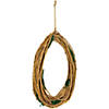 Grapevine  Twig and Moss Egg-Shaped Artificial Spring Wreath  11-Inch Image 4