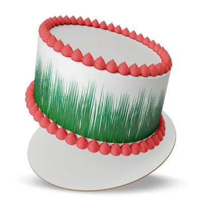 Grass Edible Cake Border Strips Image 1