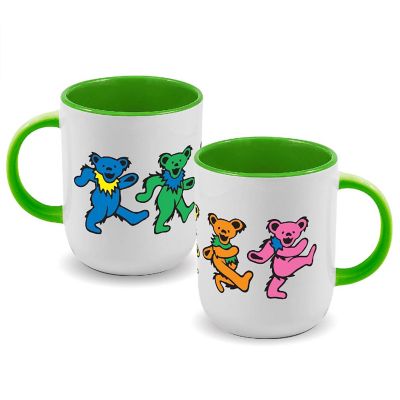 Grateful Dead Dancing Bears 20oz Ceramic Coffee Mug Image 1