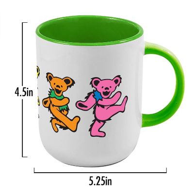 Grateful Dead Dancing Bears 20oz Ceramic Coffee Mug Image 1