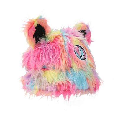 Grateful Dead Logo Multicolored Bucket Hat With 3D Bear Ears Image 2