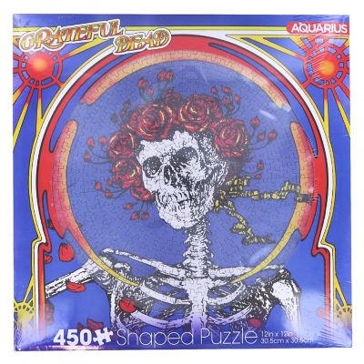 Grateful Dead Skull & Roses 450 Piece Record Disc Jigsaw Puzzle Image 1