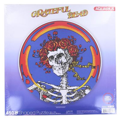 Grateful Dead Skull & Roses 450 Piece Record Disc Jigsaw Puzzle Image 1