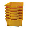 Gratnells Deep F2 Tray, Sunshine Yellow, 12.3" x 16.8" x 5.9", Heavy Duty School, Industrial & Utility Bins, Pack of 6 Image 1
