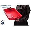 Gratnells Shallow F1 Tray, Flame Red, 12.3" x 16.8" x 3", Heavy Duty School, Industrial & Utility Bins, Pack of 8 Image 2