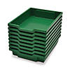 Gratnells Shallow F1 Tray, Grass Green, 12.3" x 16.8" x 3", Heavy Duty School, Industrial & Utility Bins, Pack of 8 Image 1