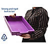 Gratnells Shallow F1 Tray, Plum Purple, 12.3" x 16.8" x 3", Heavy Duty School, Industrial & Utility Bins, Pack of 8 Image 2