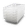 Gratnells Shallow F1 Tray, Translucent, 12.3" x 16.8" x 3", Heavy Duty School, Industrial & Utility Bins, Pack 8 Image 1