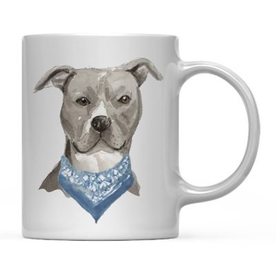 Gray American Blue Scarf Ceramic Mug Image 2