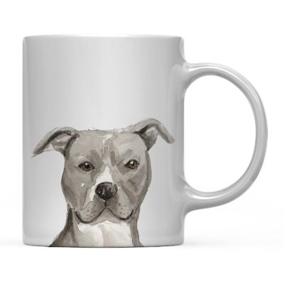Gray AmStaff Up Close Ceramic Mug Image 2