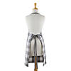 Gray &amp; White Buffalo Check Chef Apron Image 1