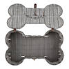 Gray Bone Shape Toy Basket Medium 21X13X8 Image 2