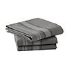 Gray Chambray French Stripe Woven Dishtowel (Set Of 3) Image 1