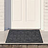 Gray Diamond Patterned Rectangular Coir Doormat 18" x 30" Image 1