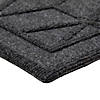Gray Diamond Patterned Rectangular Coir Doormat 18" x 30" Image 4