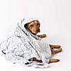 Gray Embossed Bone Print Pet Blanket Image 2