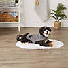 Gray Embroidered Paw Small Pet Robe Image 3