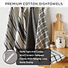 Gray Flat Woven Dishtowels Set Of 6 Image 4