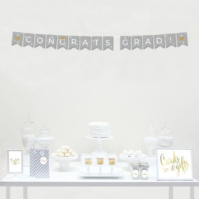 Gray Gold Congrats Grad 5ft Image 1