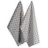 Gray Lattice Dishtowel (Set Of 2) Image 1