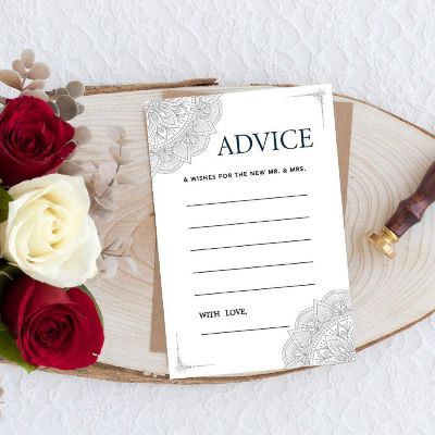Gray Ornate Advice 4x6IN 56PC Image 3