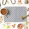 Gray Printed Trellis Paw Pet Mat Image 3