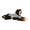 Gray Printed Trellis Paw Small Pet Robe Image 1