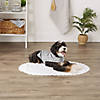 Gray Printed Trellis Paw Small Pet Robe Image 2