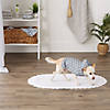 Gray Printed Trellis Paw X-Small Pet Robe Image 2