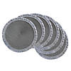 Gray Round Fringed Placemat Set Of 6 Image 1