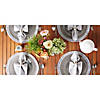 Gray Round Fringed Placemat Set Of 6 Image 1