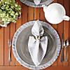 Gray Round Fringed Placemat Set Of 6 Image 4