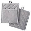 Gray Solid Chambray Potholder (Set Of 2) Image 1