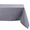 Gray Solid Chambray Tablecloth 60X104 Image 1