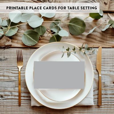 Gray Table Tent Place Cards 20-Pack Image 3