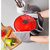 Gray Terry Double Oven Mitt Image 1